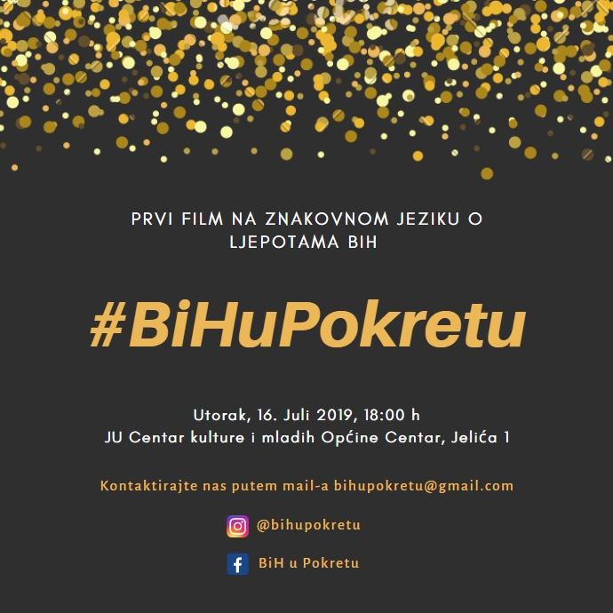  #BiHuPokretu – Premijera prvog filma na znakovnom jeziku koji predstavlja turističke potencijale BiH