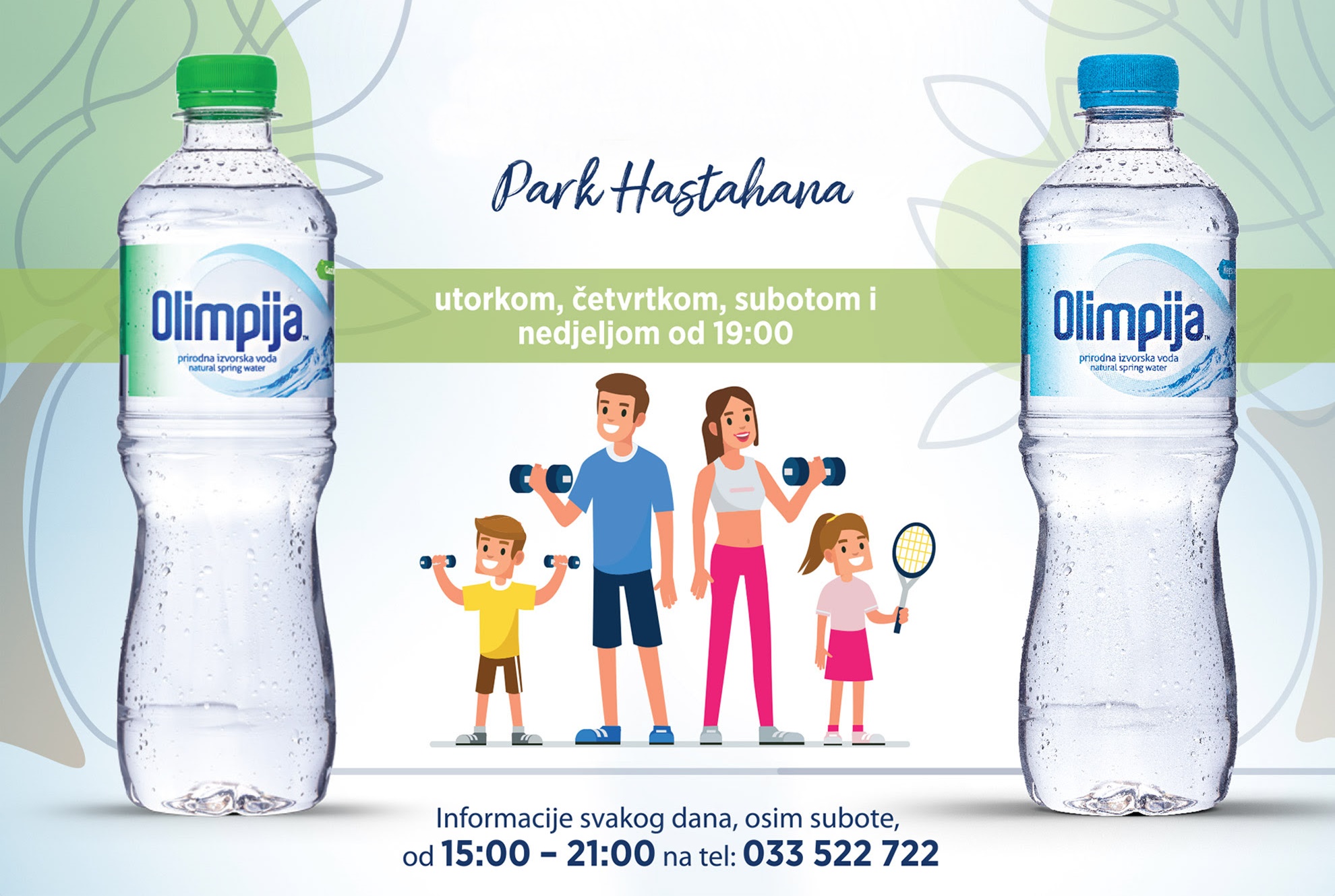  Rekreacija za cijelu porodicu – Olimpija fitness u parku Hastahana