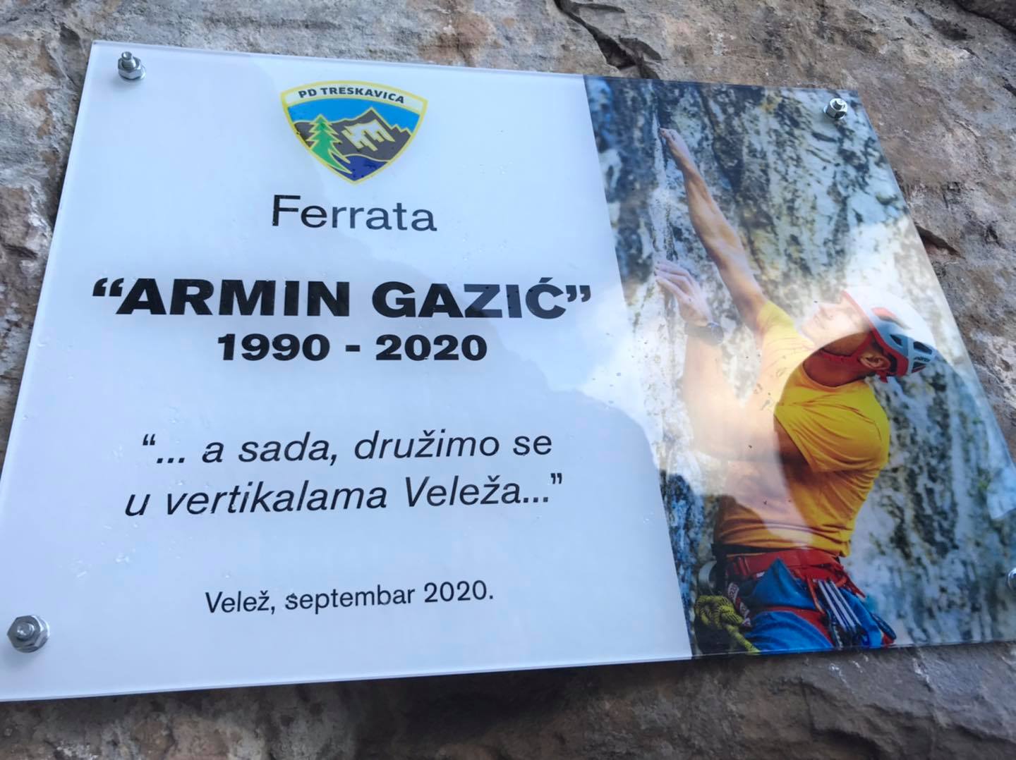  Na Veležu otvorena ferrata posvećena Arminu Gaziću