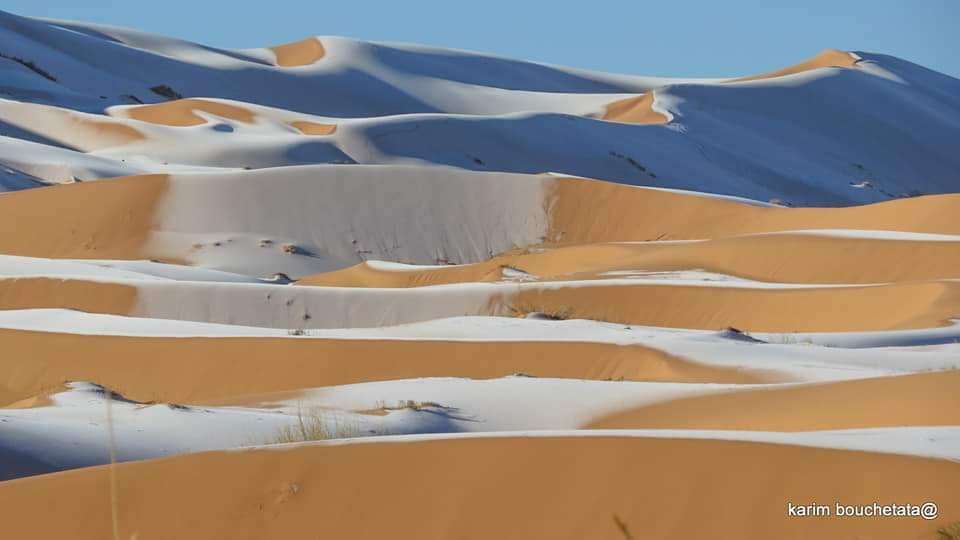  Kad snijeg oboji dine u Sahari: Čarobni prizori na “vratima pustinje”