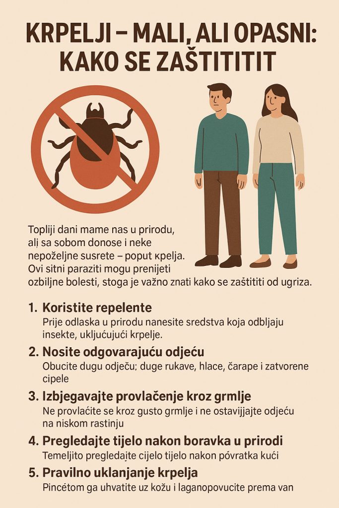 Krpelji se uglavnom nalaze u prirodi u listovima i granama grmova