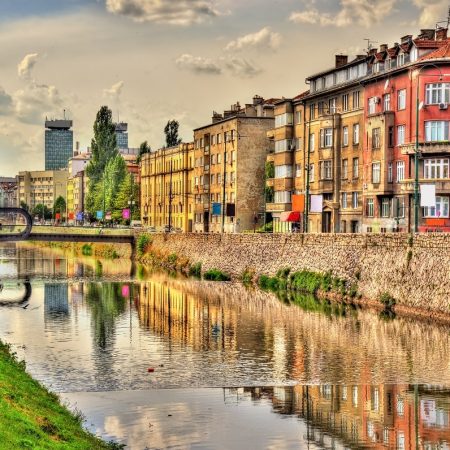 View of the historic centre of Sarajevo - Bosnia and Herzegovina