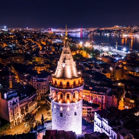 İstanbul Galata Tower Night