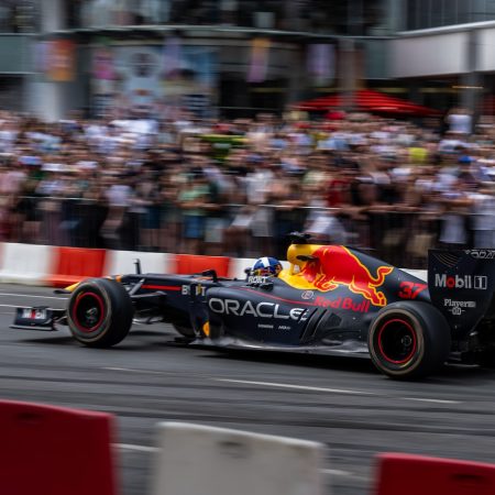 The Red Bull Showrun seen in Sarajevo, Bosnia and Herzegovina on June 9, 2024.