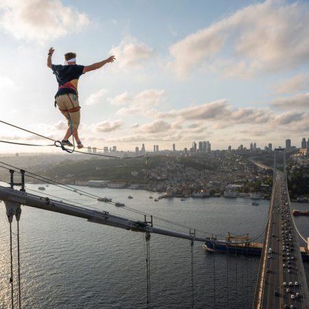 Jaan Roose performs during the Continental Pass in Istanbul, Turkey on September 15, 2024.  // Mahmut Cinci / Red Bull Content Pool // SI202409160731 // Usage for editorial use only //